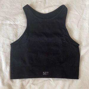 Set Active Black Sports Bra XS/S